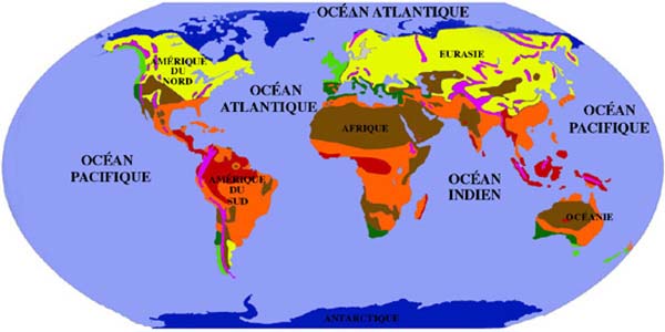carte du monde climat